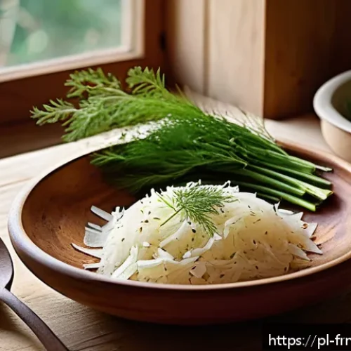 Home 17 발효식품의 건강 효과에 대한 연구 결과 - A vibrant, rustic Polish kitchen scene featuring traditional fermented foods: a large wooden bowl fi...